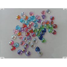 AB shell vein acrylic beads